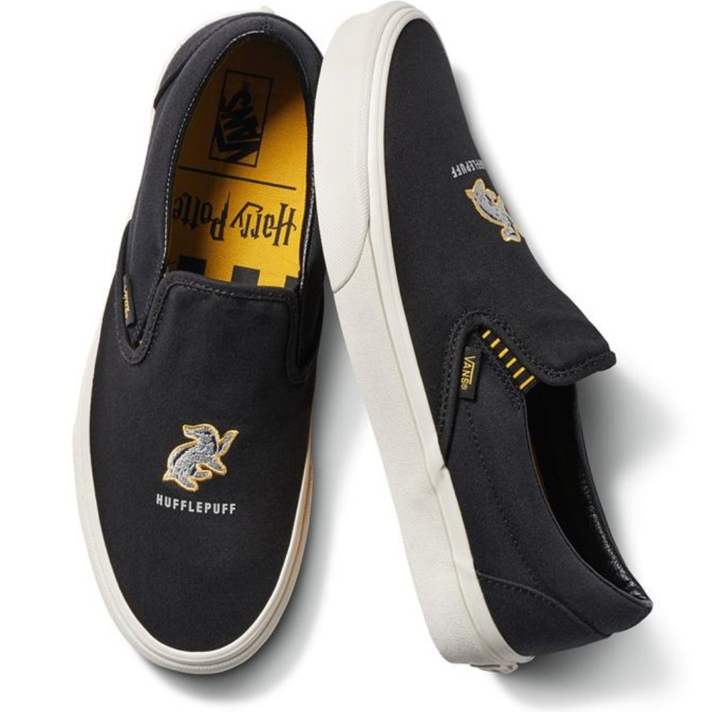 New! VANS x Harry Potter Slip-On Shoes Hufflepuff